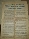 Afis-platforma comitetului national de organizare a sindicatelor-decembrie 1989