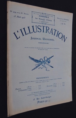 Revista Franta 1923 / 25 August L&amp;#039;Illustration NR. 4199 foto