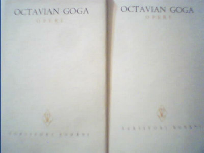 Octavian Goga - OPERE { volumul 1 si volumul 2 - POEZII } / 1978 foto