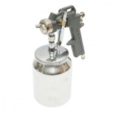 Pistol de vopsit cu aer comprimat, vas inferior, inox, 3 bar, 1 L, 1.5 mm, Breckner Germany
