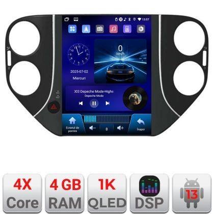 Navigatie VW Tiguan 2007-2012 tip tesla radio gps internet 4 Core carplay android auto 4+64 Incell Display kit-tesla-tiguan-10+EDT-E220-RK CarStore Te