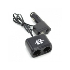 Priza dubla pt bricheta auto, cu cablu + USB 1A