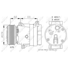 Compresor climatizare Nrf 32102