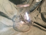 Design / Vintage - Sticla veche pentru felinar model deosebit !