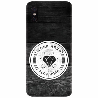 Husa silicon pentru Xiaomi Mi 8 Pro, Work Hard Play Hard foto