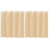 Cumpara ieftin Perdele Voile cu Oelii 2 buc Nisip