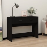 Măsuță consolă, negru, 100x39x75 cm, lemn compozit