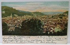 BRASOV , VEDERE DE ANSAMBLU DE PE PROMENADA CETATII , CARTE POSTALA , CLASICA foto