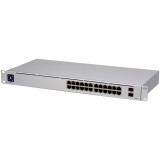 Ubiquiti UniFi Switch 24 is a fully managed Layer 2 switch with (24) Gigabit Ethernet ports and (2) Gigabit SFP ports for fiber connectivity &quot;USW-24-E
