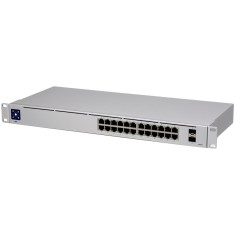 Ubiquiti UniFi Switch 24 is a fully managed Layer 2 switch with (24) Gigabit Ethernet ports and (2) Gigabit SFP ports for fiber connectivity &amp;quot;USW-24-E foto
