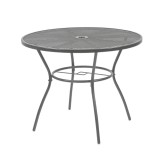 Masă de grădină rotundă Arko din plasă metalică antracit