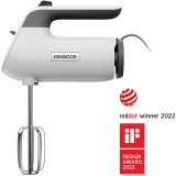 Mixer de mana KENWOOD QuickMix+ HMP50.000WH, 650 W, viteza variabila + Turbo, 2 teluri, 2 carlige framantare, tehnologie SlowStart, silentios, alb
