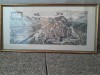 Harta artizanala tiparitura veche Austria Graz gravura 1634