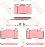 Set placute frana,frana disc ALFA ROMEO GIULIETTA (940) (2010 - 2016) TRW GDB1648