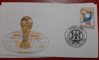 DJIBOUTI 1998 FOTBAL CAMPIONATUL MONDIAL DIN FRANTA COTA MICHEL 180 EURO foto