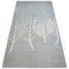 Covor Scandi 18281/652 - Frunze gri crem, 160x230 cm, Dreptunghi, Polipropilena