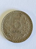 Moneda 5 RUPEES - 1999 - India - KM 154 (383), Asia