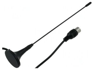 Antenă DVB-T 0,17m Coaxial cu Magnet foto