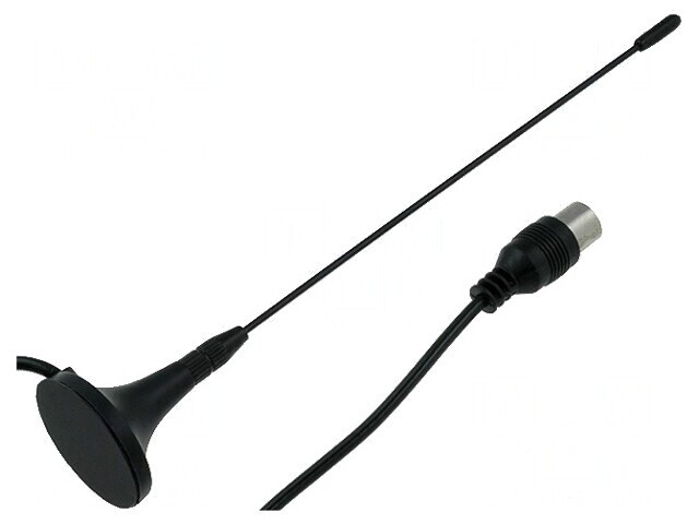 Antenă DVB-T 0,17m Coaxial cu Magnet