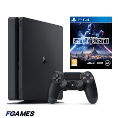 Consola Sony Playstation 4 Slim Ps4 500gb + Controller + Star Wars Battlefront Ii PlayStation 4, Second-Hand