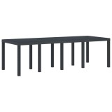 Cumpara ieftin Masa de Gradina Antracit 250 x 100 x 73 cm poliratan