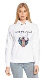 Hanorac dama alb - Give me space - L, THEICONIC