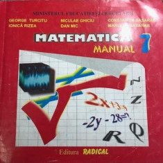 Matematica manual pentru clasa a VII-a