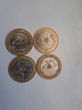 LOT patru monede 20 franci Franta