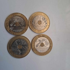 LOT patru monede 20 franci Franta