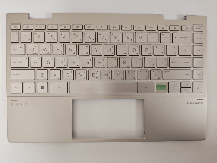 Carcasa superioara cu tastatura palmrest Laptop 2-in-1, HP, Envy X360 13-BD, 13T-BD, TPN-C152, M15290-171, AM2UT000450, AM2UT000900, iluminata, aurie,