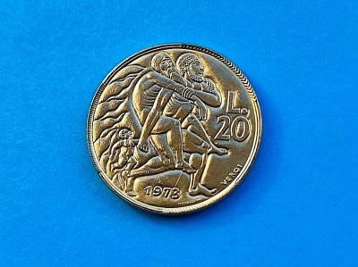 20 Lire 1973 San Marino-UNC-RAR foto