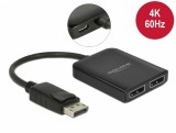 Multiplicator DisplayPort 1.4 la 2 x DisplayPort MST, Delock 87768