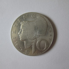 Austria 10 Schilling 1957 argint