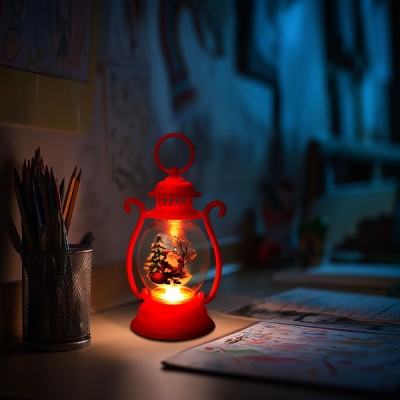 Decoratiune de Craciun &amp;ndash; felinar cu LED &amp;ndash; model Mos Craciun &amp;ndash; rosu &amp;ndash; 16,5 x 7 cm Best CarHome foto