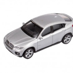 Macheta auto Bmw X6 gri, 1:43 Welly