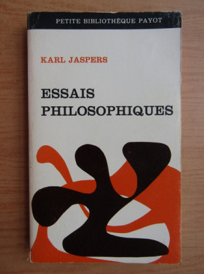 Essais philosophiques / Karl Jaspers foto