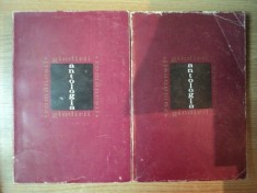 ANTOLOGIA GANDIRII ROMANESTI , SECOLELE XV - XIX VOL. I - II de C. I. GULIAN foto