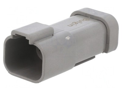 Conector cablu-cablu PX0 tată PIN 4 gri IP68 foto