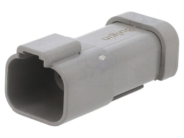 Conector cablu-cablu PX0 tată PIN 4 gri IP68