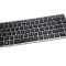 Tastatura HP Neagra EliteBook 740 G1 cu rama gri iluminata backlit, EliteBook 740 G2 cu rama gri iluminata