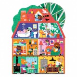 Puzzle gigant Casa micilor prieteni, Djeco