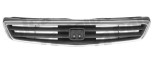 Grila radiator Honda Civic 3-Usi Sedan si Coupe (Jp), 01.1999-07.2001, crom/negru, 381005-2 grila cu rama