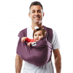 Sistem Purtare Baby Ktan Baby Carrier Original Cotton - Eggplant - Marimea L foto