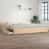 VidaXL Cadru de pat cu sertare, 200x200 cm 3103579