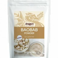 Baobab pulbere raw bio, 100g, Dragon Superfoods