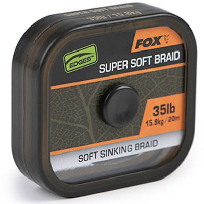 Fir Textil Fox Naturals Soft Braid Hooklength, 20m, 35lb/15.8kg foto