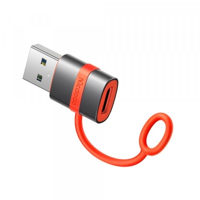 Adaptor Date si Incarcare USB-C - USB-A McDodo OT-3800, Gri foto