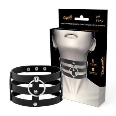 COQUETTE CHIC DESIRE - FETISH STYLE VEGAN LEATHER CHOKER foto