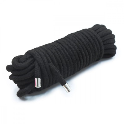 Sfoara bondage Metal Ends 10m Black foto
