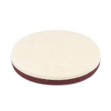 Pad de polisare din lana dura 150 mm AMiO Adet-36, tip hard pentru corectie agresiva a lacului, prindere cu arici, pentru masini rotative si Dual